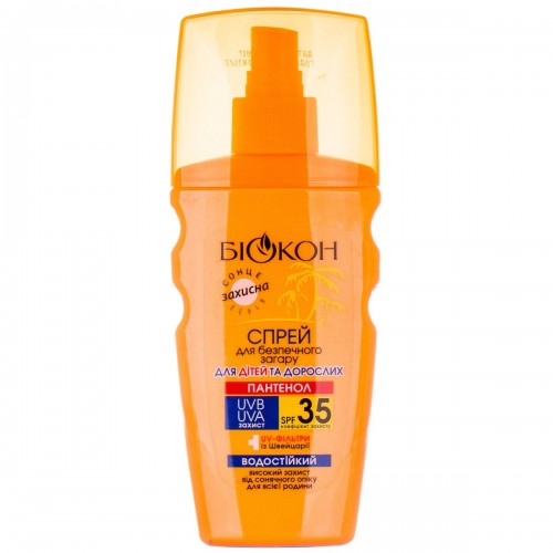 Биокон Спрей для безопасного загара Для детей и взрослых SPF-35, 160 мл (Біокон)