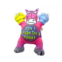Іграшка м’яконабивна Кінь на липучках 22см(DON`T PUSH THE HORSES РОЖЕВИЙ)