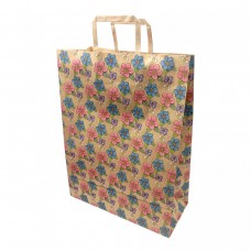 Пакет бумажный с ручками бурый 32х15х42см.