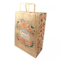 Пакет бумажный с ручками бурый 32х15х42см.