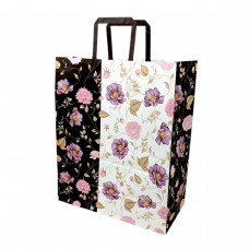 Пакет паперовий з ручками 38х32см Крафт білий (ВИД 4)