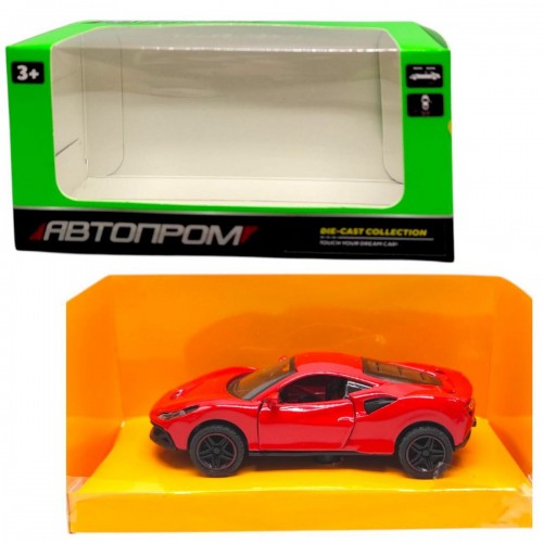 Машинка металева "АВТОПРОМ 1:43, FERRARI" (ЧЕРВОНА) (Автопром)
