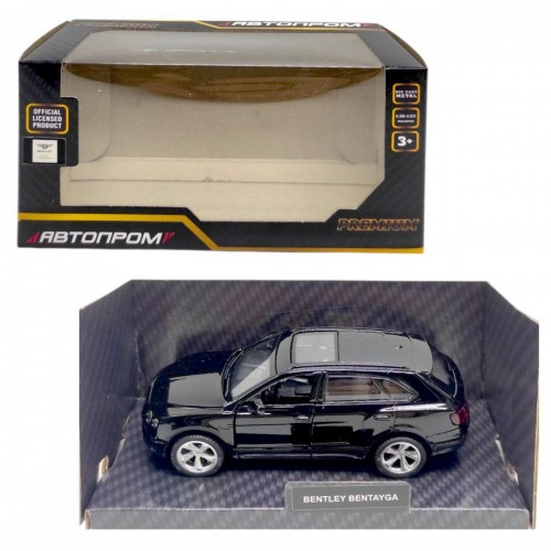 Машинка металева 1:45 BENTLEY BENTAYGA, (ЧОРНА) (Автопром)