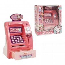Сейф “Банкомат” Хелоу Кітті Санріо, звук, підсвічування, імітація сканування відбитка пальця, банкноти, картка, інструкція, в коробці