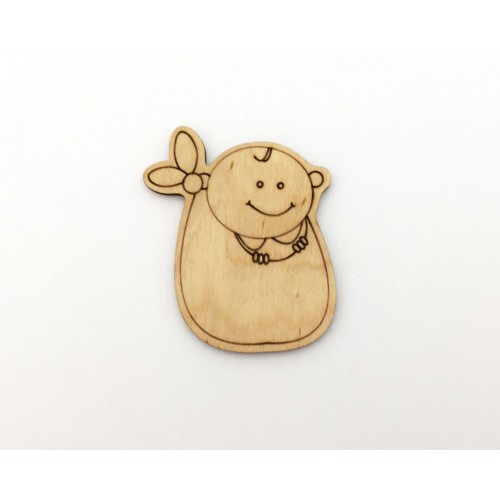 Дерев'яний магніт "Малюк в сумці" (MiC)