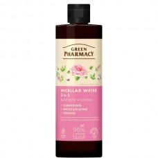 Green Pharmacy Міцелярна вода 3в1 Мускусна троянда та бавовна 500мл