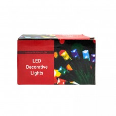 Гирлянда-штора 100 лампочек, длина проволоки 4 метра, 10 веток, длина ветки 44 см, от сети 220 В, белый свет лампочек, в коробке