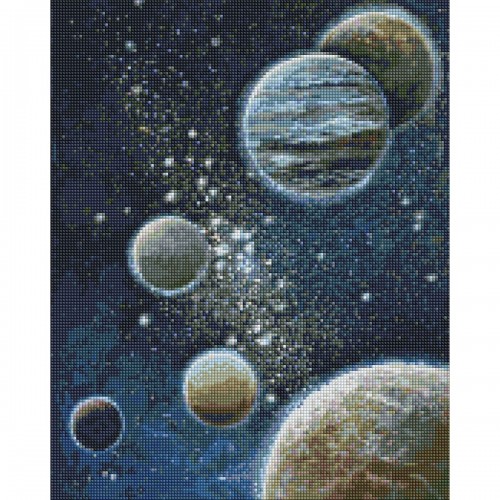 Алмазна мозаїка "Незвіданий космос" 40х50см (Ідейка)