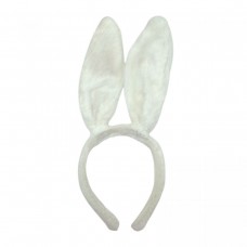 Новогодний светлый обруч зайчика меховой