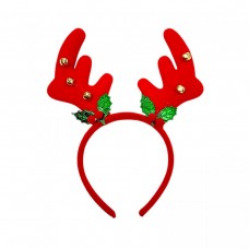 Обруч оленьи рожки с колокольчиком 24 см