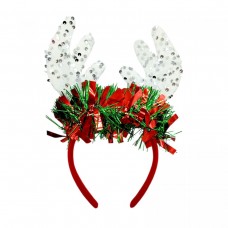 Новорічний обруч веселий олень 27 см мікс видів