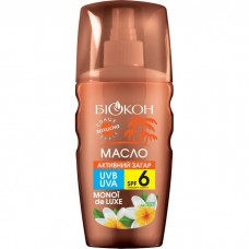 Биокон Средство для загара Масло Активный загар Кокос и манго SPF-6, 160мл