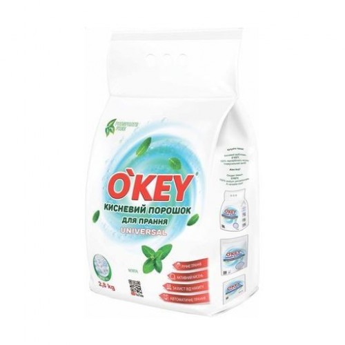 OʼKEY Пральний порошок Universal Кисневий Мʼята, 2.8кг (OKEY)