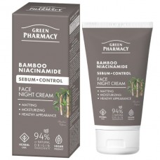 Green Pharmacy  Нічний крем для обличчя Бамбук + ніацинамід, 50мл