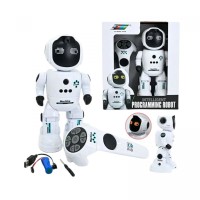Робот на р/к звуки, світло, мелодії, рухається, від акум. 3.7 V, режим програмування, реагує на жести та дотик, повертає голову, в коробці