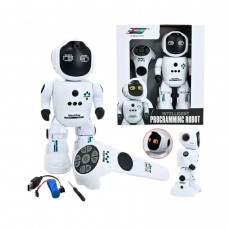 Робот на р/к звуки, світло, мелодії, рухається, від акум. 3.7 V, режим програмування, реагує на жести та дотик, повертає голову, в коробці