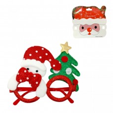 Новорічні окуляри Ялинки та Сніговики 13 см