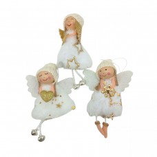 Прикраса-іграшка ялинкова ЯНГОЛЯТКО (БІЛИЙ) мікс видів