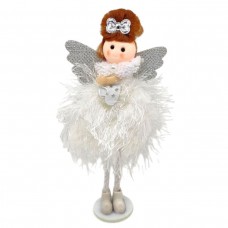Іграшка декор новорічна лялька (БІЛА)