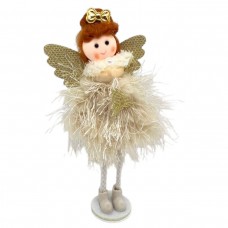 Іграшка декор новорічна лялька (БЕЖЕВА)