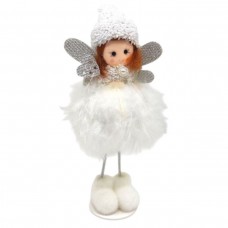 Іграшка декор новорічна ЛЯЛЬКА (БІЛА)