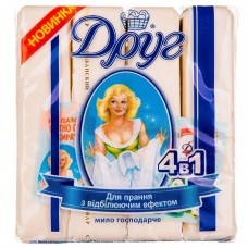 Друг Господарське мило для прання з відбілювальним ефектом, 4х135г