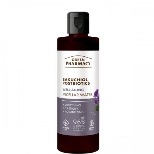 Green Pharmacy Мицеллярная вода Бакучиол + Постбиотики, 200мл (Green Pharmacy)