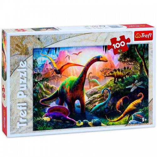 Пазли "Планета динозаврів", 100 елементів (Trefl)