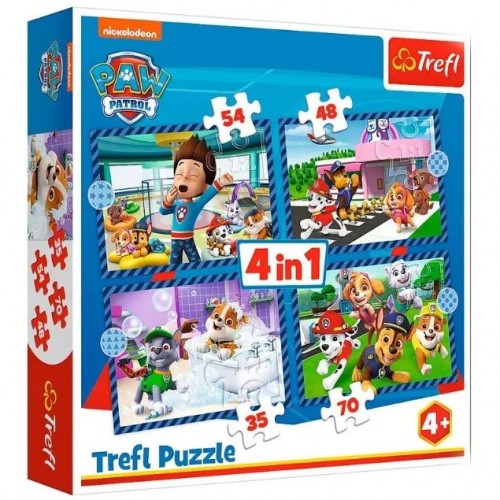 Пазли - (4в1) - "Собака має значення" (Trefl)
