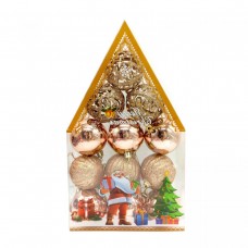 Ялинкові кульки яскравий феєрверк 5 см, 12 шт., набір