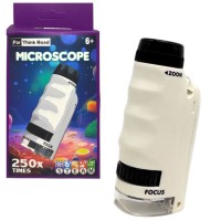 Микроскоп 250х увеличение (БЕЛЫЙ)