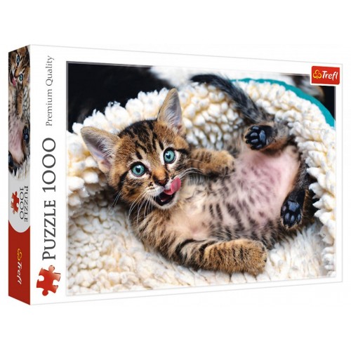 Пазли "Веселе кошеня", 1000 елементів (Trefl)