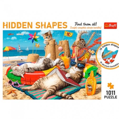 Пазли - 1011 ел, "Котяче свято" (Trefl)