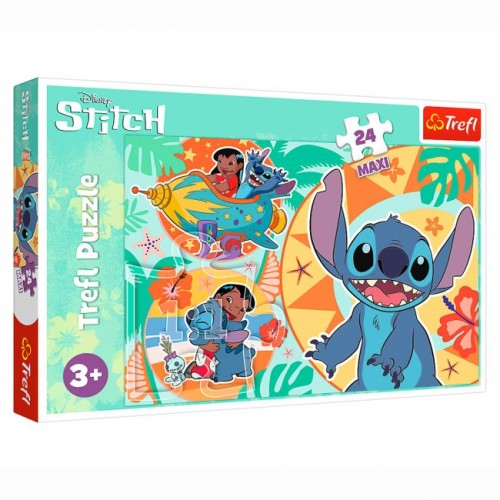 Пазли MAXI, 24 ел "Ліло і Стіч. Щасливий день" (Trefl)