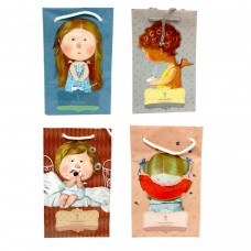 Пакет подарочный вертикальный 18*11*5 микс видов