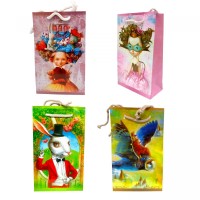 Пакет бумажный 11*18*5см микс видов