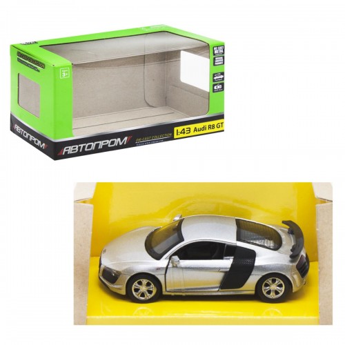 Машинка "Audi R8 GT" з серії "Автопром", сірий (Автопром)