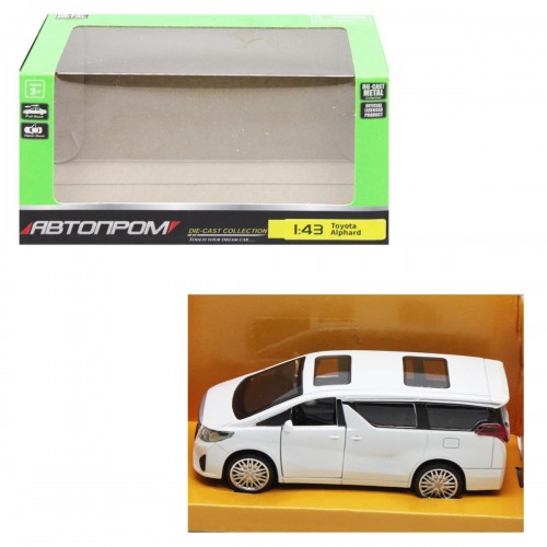 Машина АВТОПРОМ "Toyota Alphard", білий (Автопром)