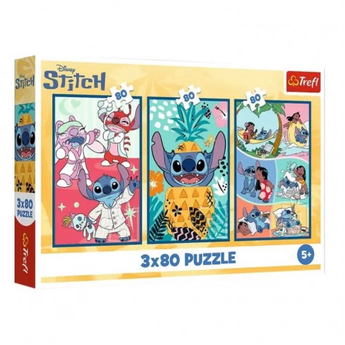 Пазли 3в1, "Ліло і Стіч. Світ Стіча" (Trefl)