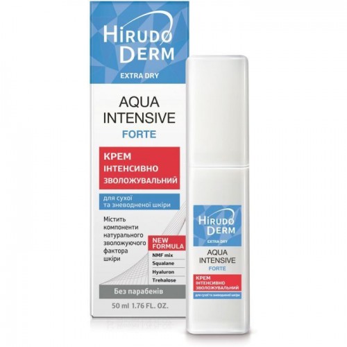 Биокон Крем для лица Hirudo Derm Extra Dry Aqua Intensive Forte Интенсивно увлажняющий 50 мл (Біокон)