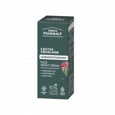 Green Pharmacy Нічний крем для обличчя Кактус + сквалан, 50мл