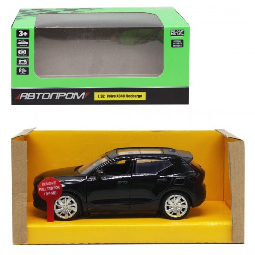 Машинка металева "АВТОПРОМ: Volvo XC40", чорна (Автопром)