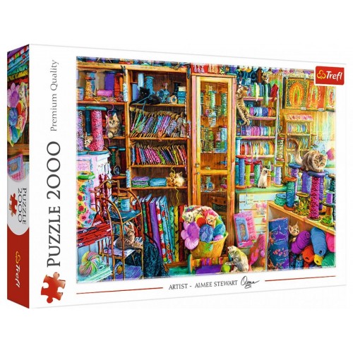 Пазли "Котячий рай", 2000 елементів (Trefl)