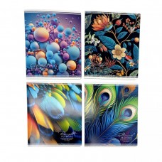 Зошит учнівський, на скобі,17х20,3 мм, 48аркушів. Лінія