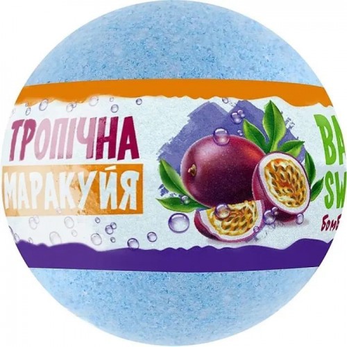 AquaShine Бомбочка для ванны Bath Sweets Тропическая маракуйя, 100г (AquaShine)