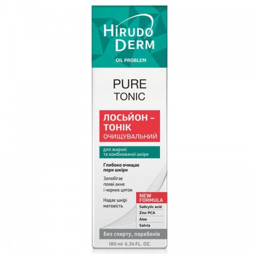 Биокон Лосьон для лица Hirudo Derm Oil Problem Pure Tonic Очищающий, 180мл (Біокон)