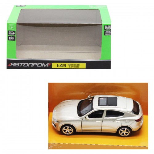 Машина АВТОПРОМ "Maserati Levante SUV", золотиста (Автопром)