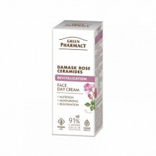 Green Pharmacy Денний крем для обличчя Дамаська троянда + кераміди, 50мл