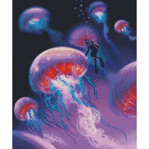 Алмазна мозаїка "Досліджуючи океан" 40х50см (Ідейка)