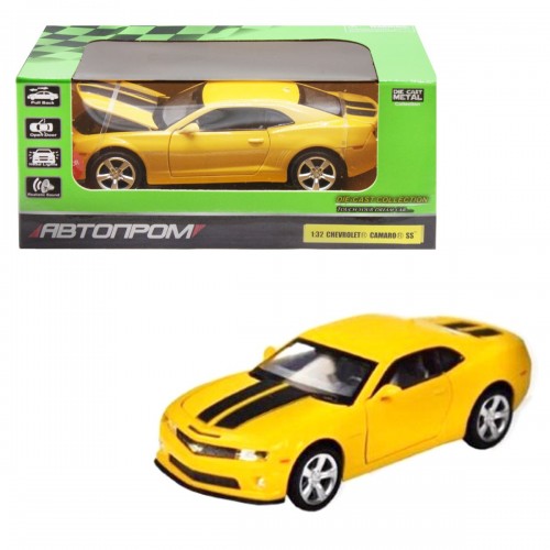 Машинка "Chevrolet Camaro SS" з серії "Автопром", жовтий (Автопром)